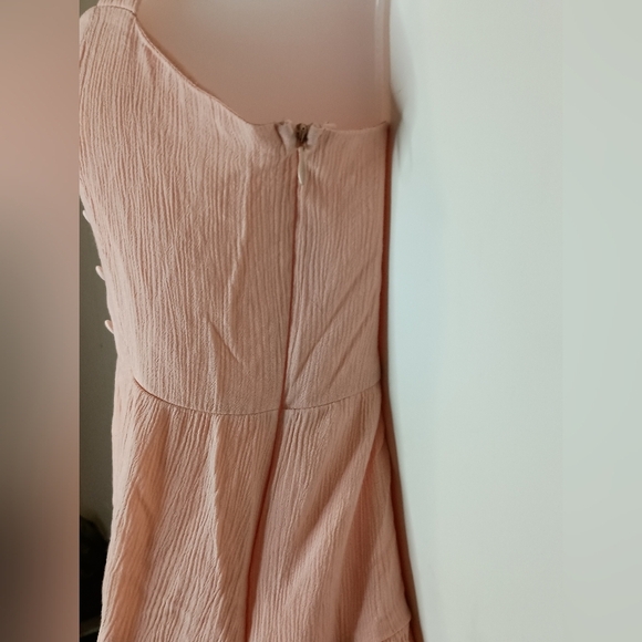 FOREVER 21 Charming Light Butterly Pink Barbiecore Button-Front Dress(#1,008) - Picture 6 of 9